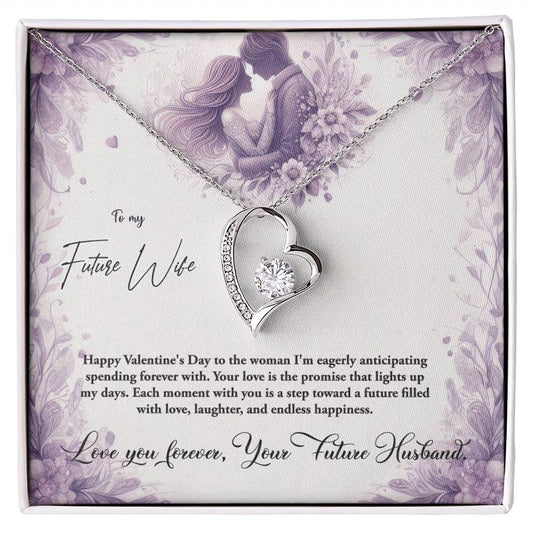 Valentine-st10d Forever Love Necklace, Gift to my Future Wife with Beautiful Message Card