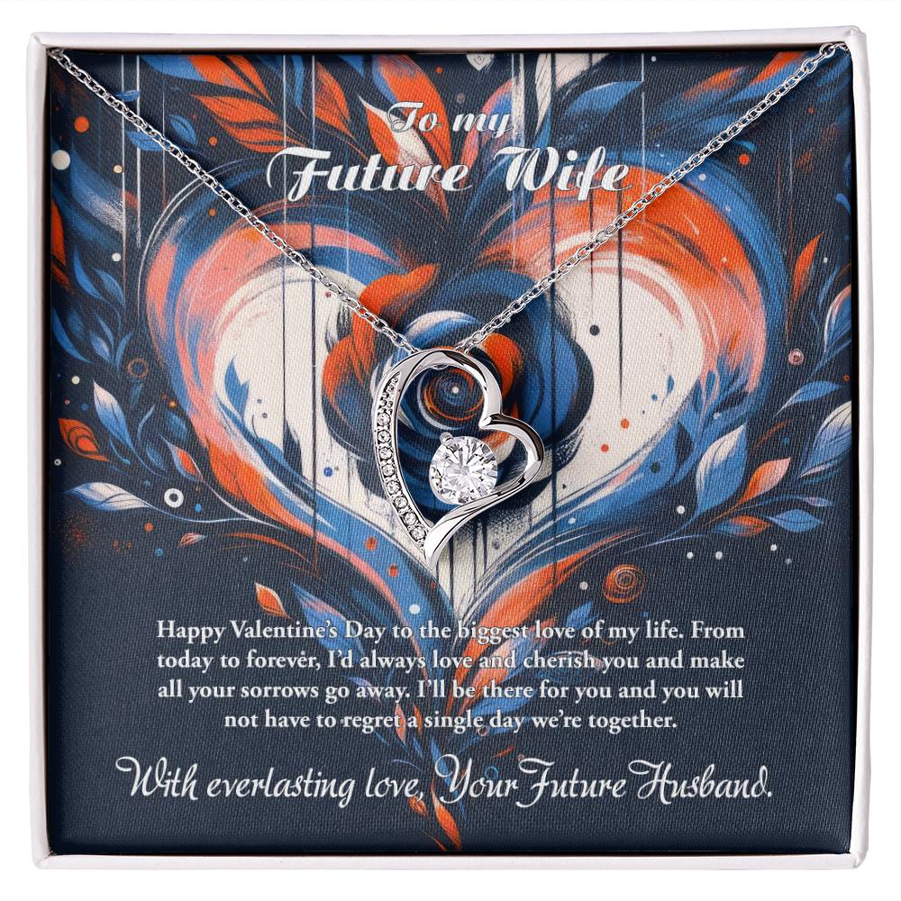 Valentine-st24d Forever Love Necklace, Gift to my Future Wife with Beautiful Message Card