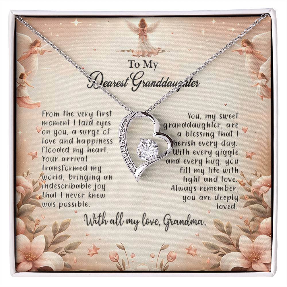 4052a Forever Love Necklace, Gift to my Granddaughter with Beautiful Message Card