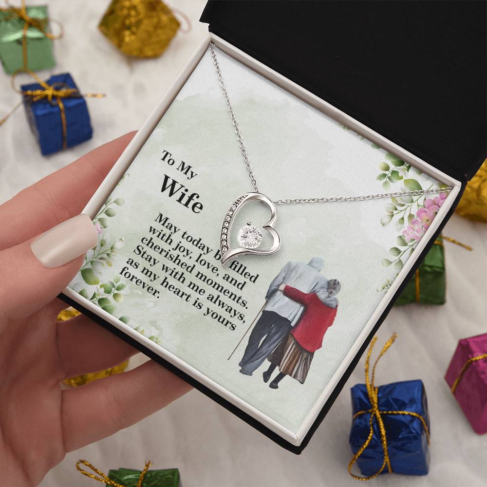 4028 Forever Love Necklace, Gift to my Wife with beautiful Message Card