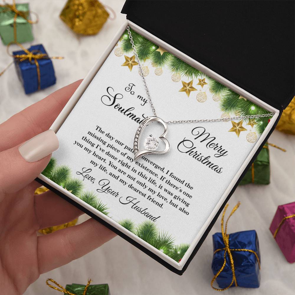 4004a Forever Love Necklace, Gift to My Soulmate with Beautiful Message Card