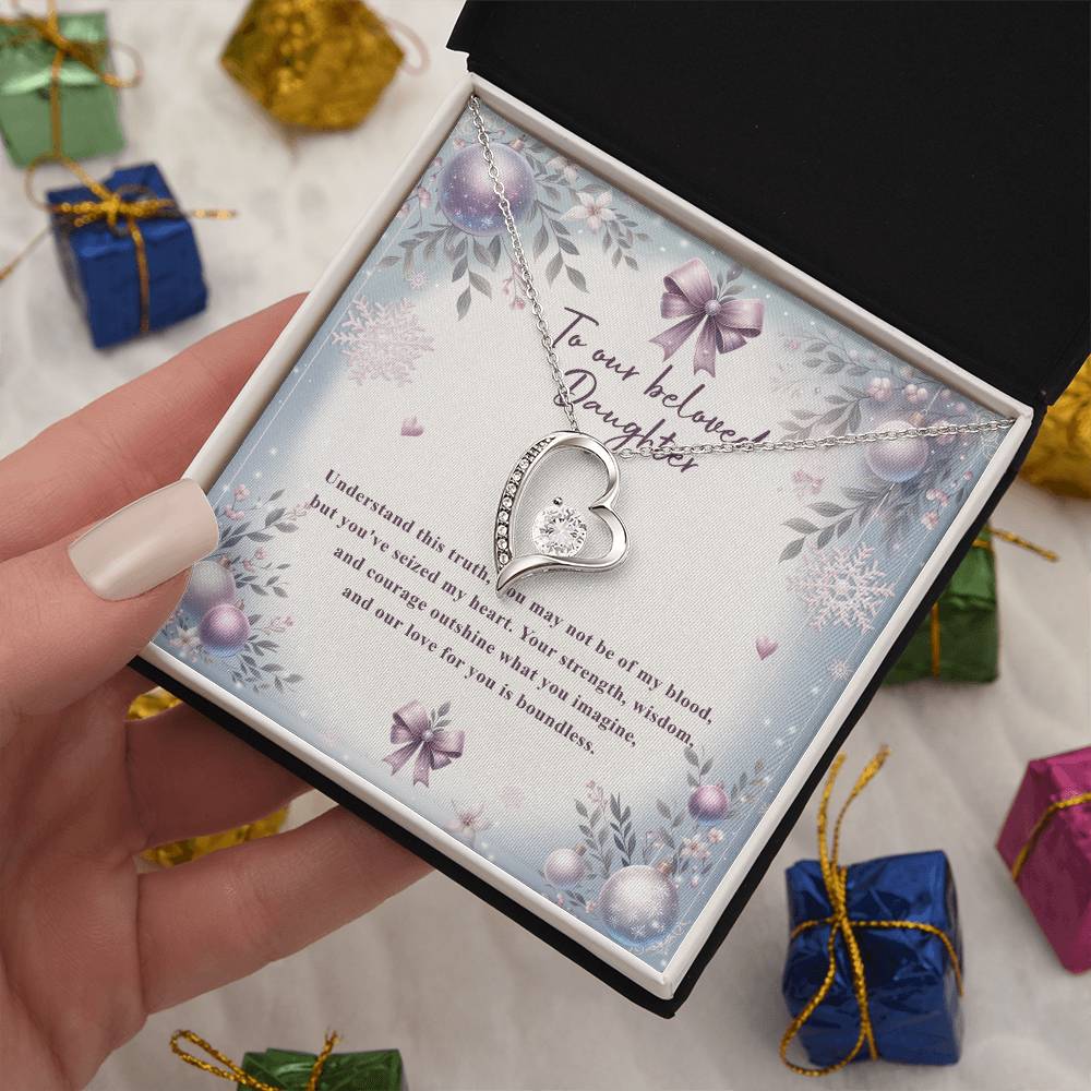 95784 a Forever Love Necklace, Gift to my Daughter with Beautiful Message Card