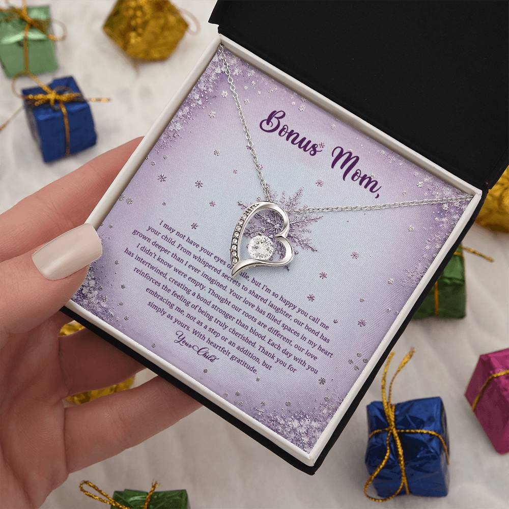 95314 a Forever Love Necklace, Gift to my Stepmom with Beautiful Message Card