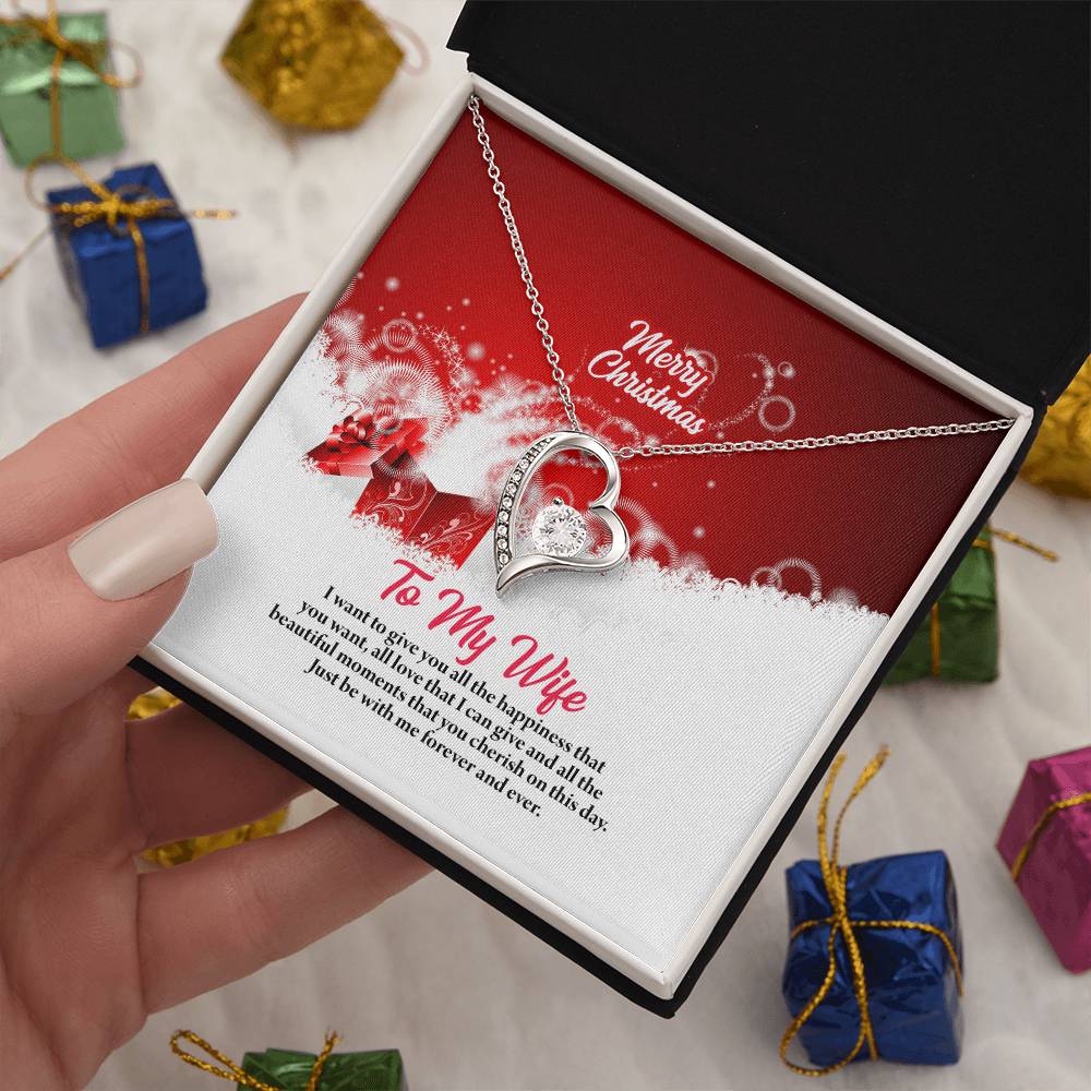 4003 Forever Love Necklace, Gift to my Wife with beautiful Message Card