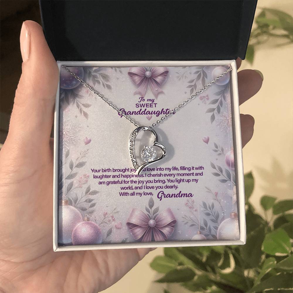 4053a Forever Love Necklace, Gift to my Granddaughter with Beautiful Message Card