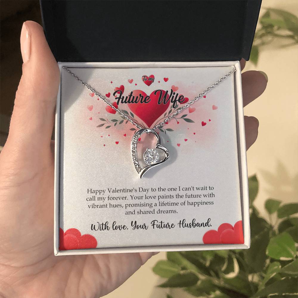 Valentine-st11d Forever Love Necklace, Gift to my Future Wife with Beautiful Message Card