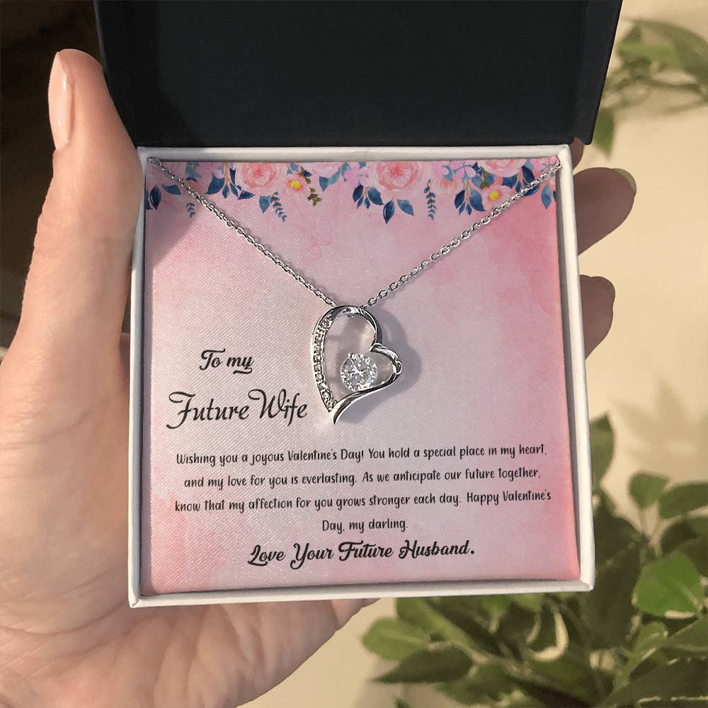 valentine-38d Forever Love Necklace, Gift to my Future Wife with Beautiful Message Card