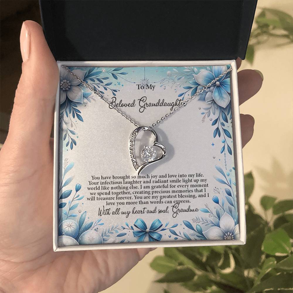 4050a Forever Love Necklace, Gift to my Granddaughter with Beautiful Message Card