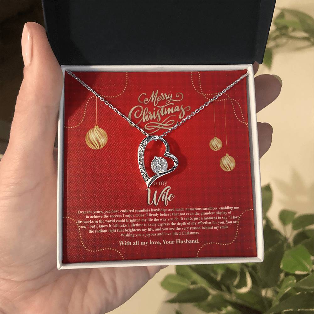 94096a Forever Love Necklace, Gift to my Wife with beautiful Message Card