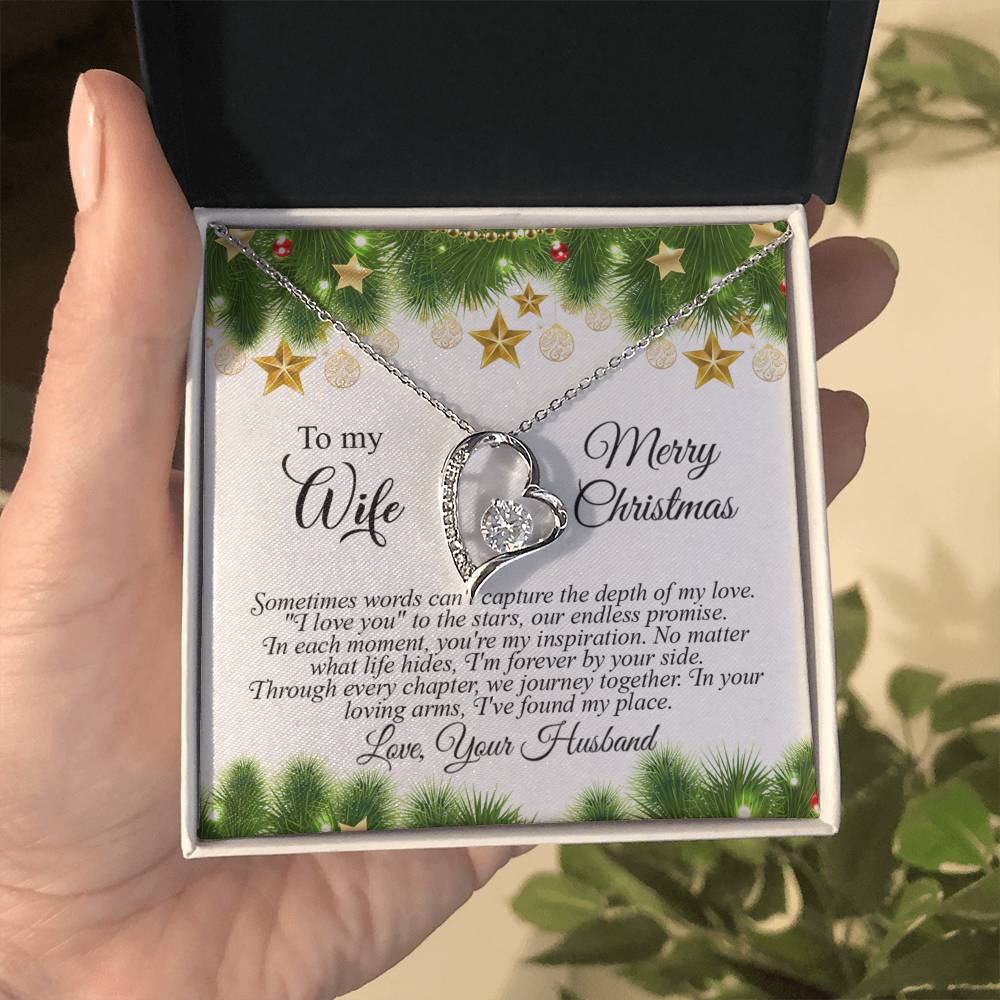 4004c Forever Love Necklace, Gift to my Wife with beautiful Message Card