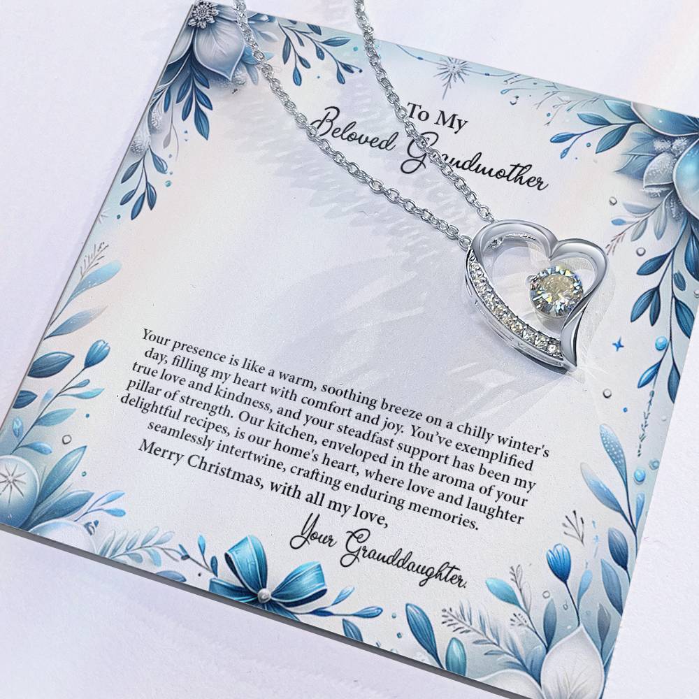 4050c Forever Love Necklace, Gift to my Grandma with Beautiful Message Card