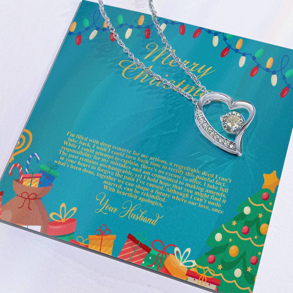 94097c Forever Love Necklace, Gift to my Wife with beautiful Message Card