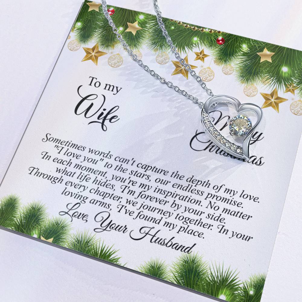 4004c Forever Love Necklace, Gift to my Wife with beautiful Message Card