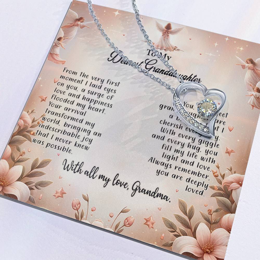 4052a Forever Love Necklace, Gift to my Granddaughter with Beautiful Message Card