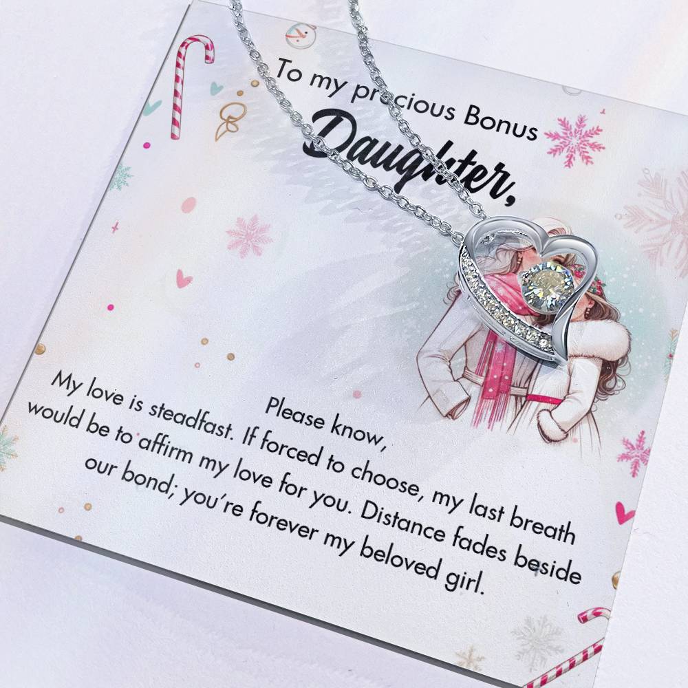 95127-a Forever Love Necklace, Gift to my Daughter with Beautiful Message Card