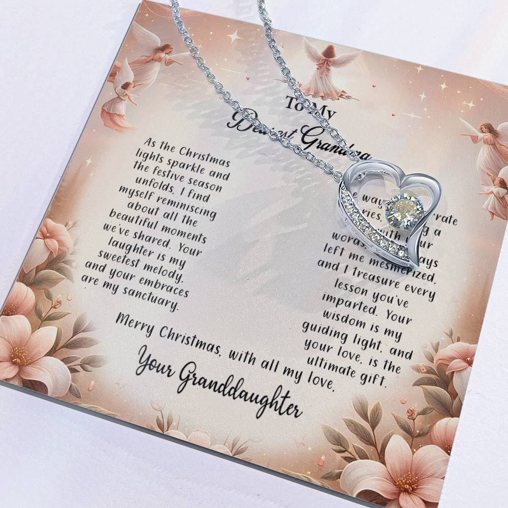 4052c Forever Love Necklace, Gift to my Grandma with Beautiful Message Card