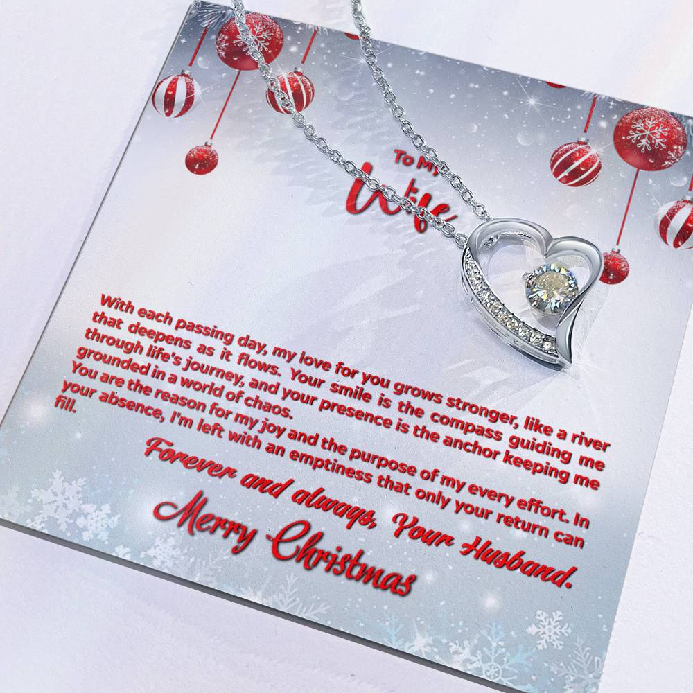 4012a Forever Love Necklace, Gift to my Wife with beautiful Message Card