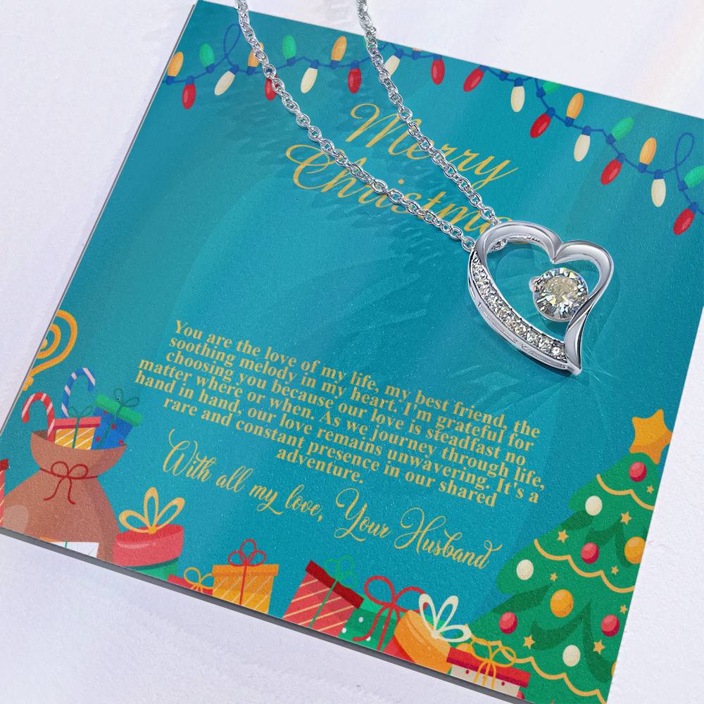 94097b Forever Love Necklace, Gift to my Wife with beautiful Message Card