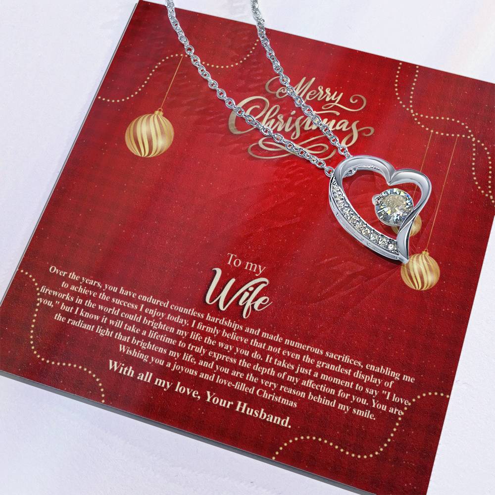 94096a Forever Love Necklace, Gift to my Wife with beautiful Message Card