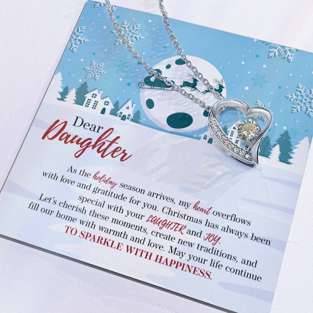 94386 Forever Love Necklace, Gift to my Daughter with Beautiful Message Card