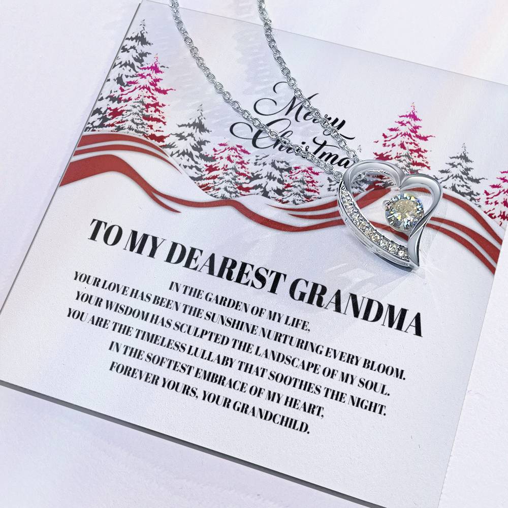 4016b Forever Love Necklace, Gift to my Grandma with Beautiful Message Card