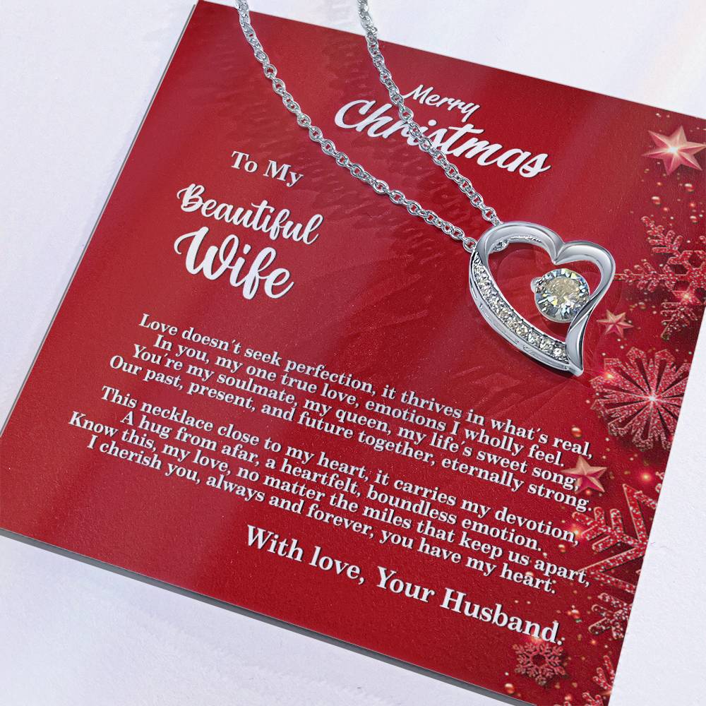 4013a Forever Love Necklace, Gift to my Wife with beautiful Message Card