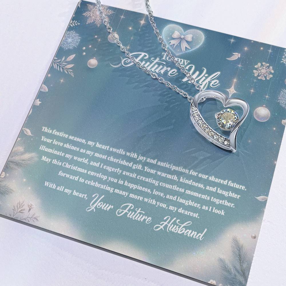 4045 (3) Forever Love Necklace, Gift to my Future Wife with Beautiful Message Card