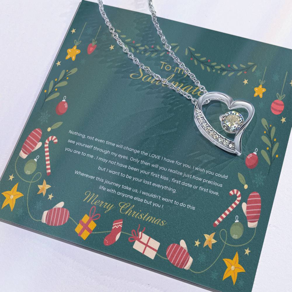 94098 Forever Love Necklace, Gift to My Soulmate with Beautiful Message Card