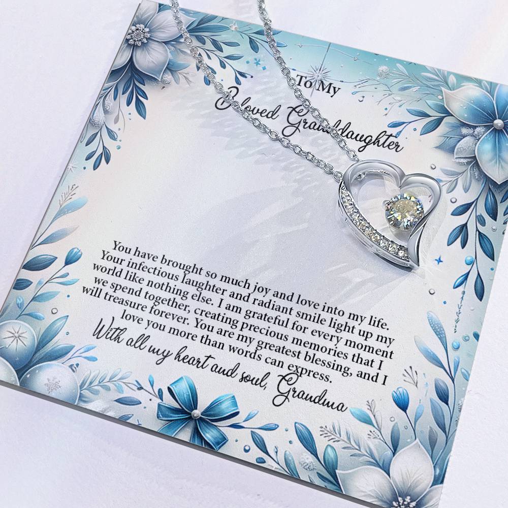 4050a Forever Love Necklace, Gift to my Granddaughter with Beautiful Message Card