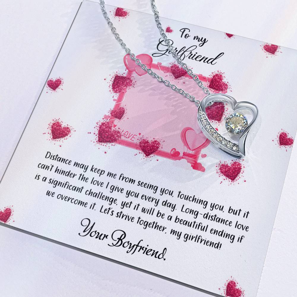 valentine-32d Forever Love Necklace, Gift to my Future Wife with Beautiful Message Card