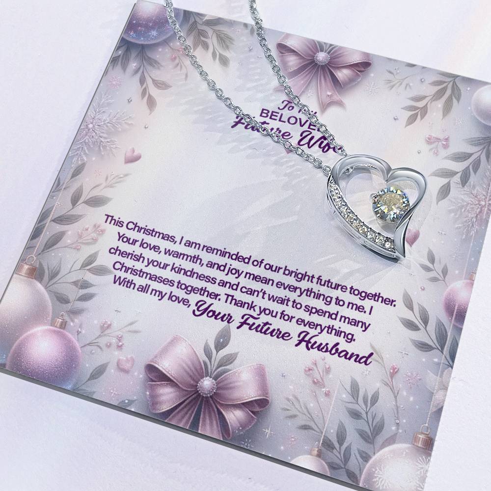 4053c Forever Love Necklace, Gift to my Future Wife with Beautiful Message Card