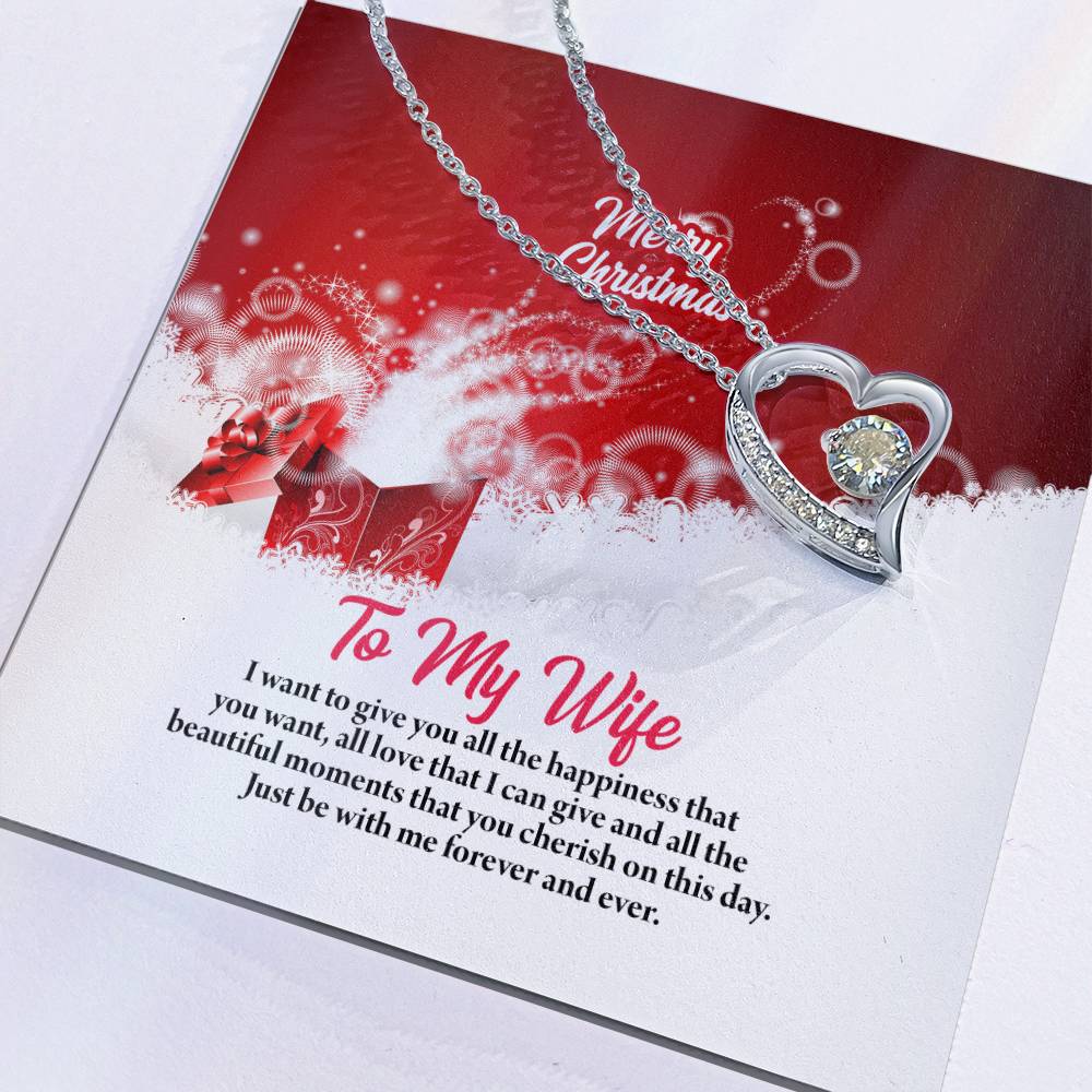 4003 Forever Love Necklace, Gift to my Wife with beautiful Message Card