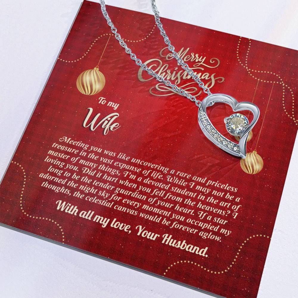 94096b Forever Love Necklace, Gift to my Wife with beautiful Message Card