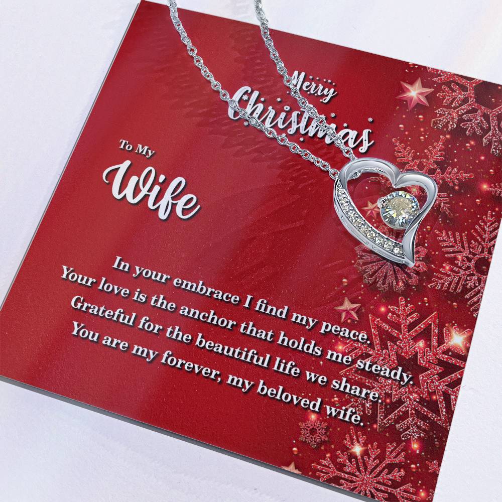 4013 Forever Love Necklace, Gift to my Wife with beautiful Message Card