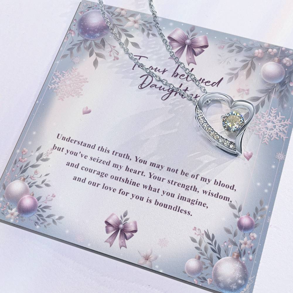 95784 a Forever Love Necklace, Gift to my Daughter with Beautiful Message Card