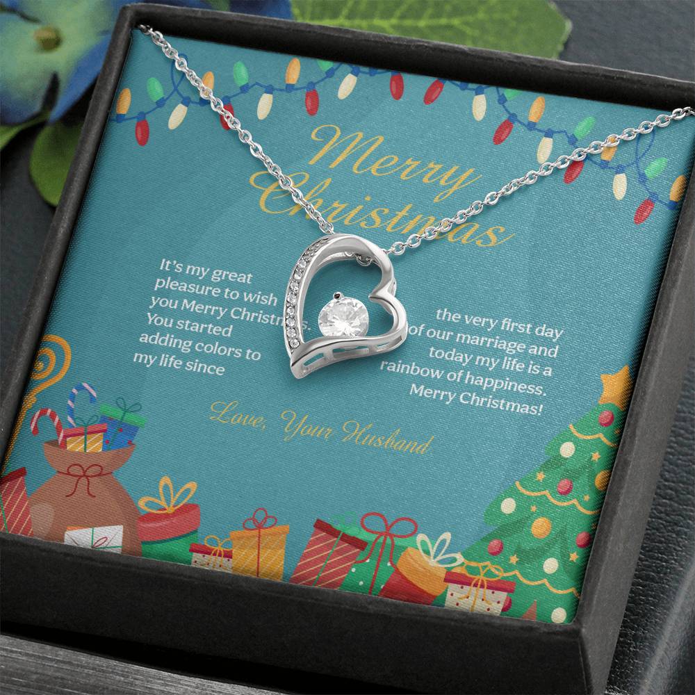 94097 Forever Love Necklace, Gift to my Wife with beautiful Message Card