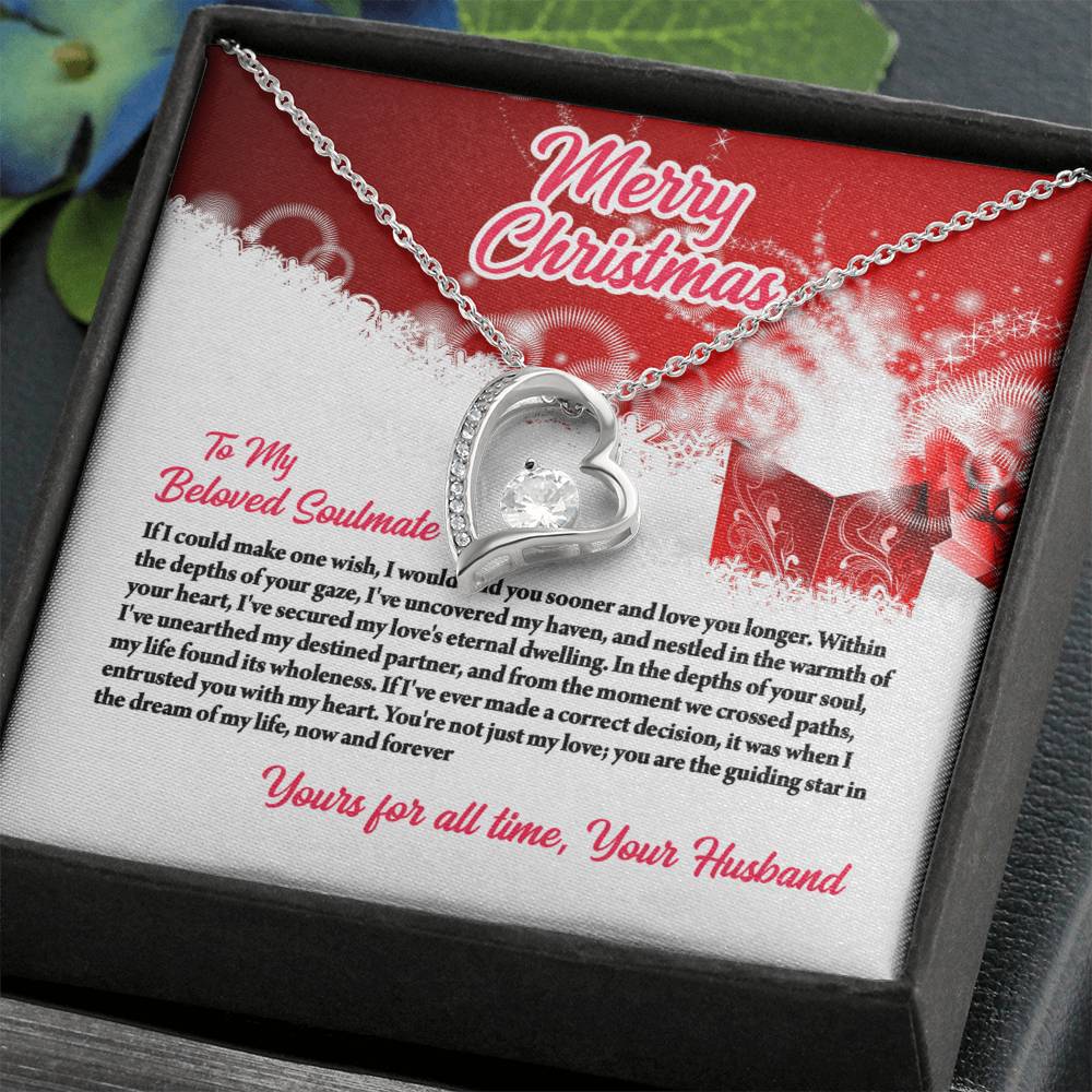 4003c Forever Love Necklace, Gift to My Soulmate with Beautiful Message Card