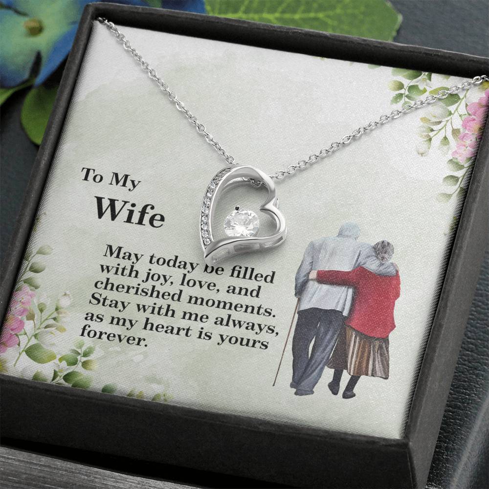 4028 Forever Love Necklace, Gift to my Wife with beautiful Message Card