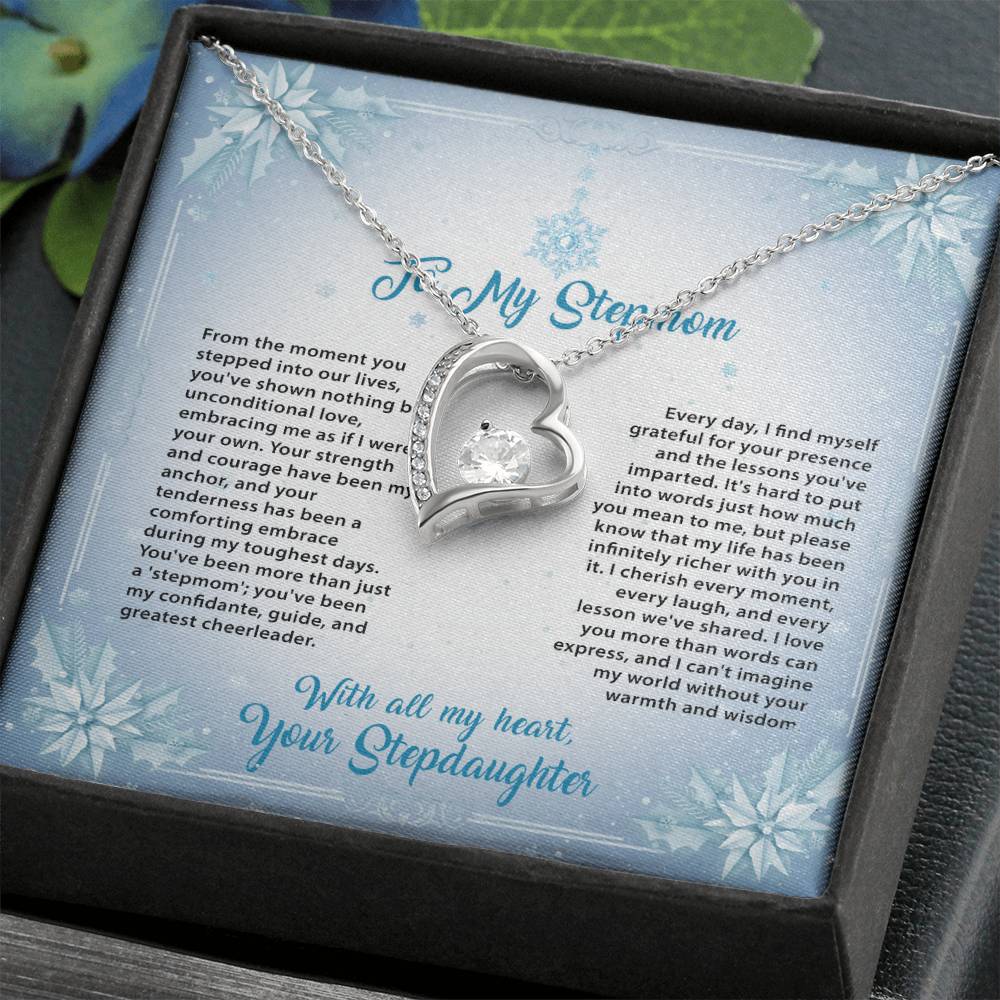 95315 a Forever Love Necklace, Gift to my Stepmom with Beautiful Message Card