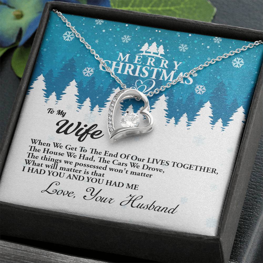 4010a Forever Love Necklace, Gift to my Wife with beautiful Message Card