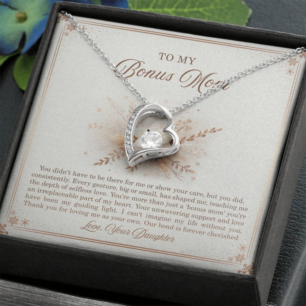 95318 a Forever Love Necklace, Gift to my Stepmom with Beautiful Message Card