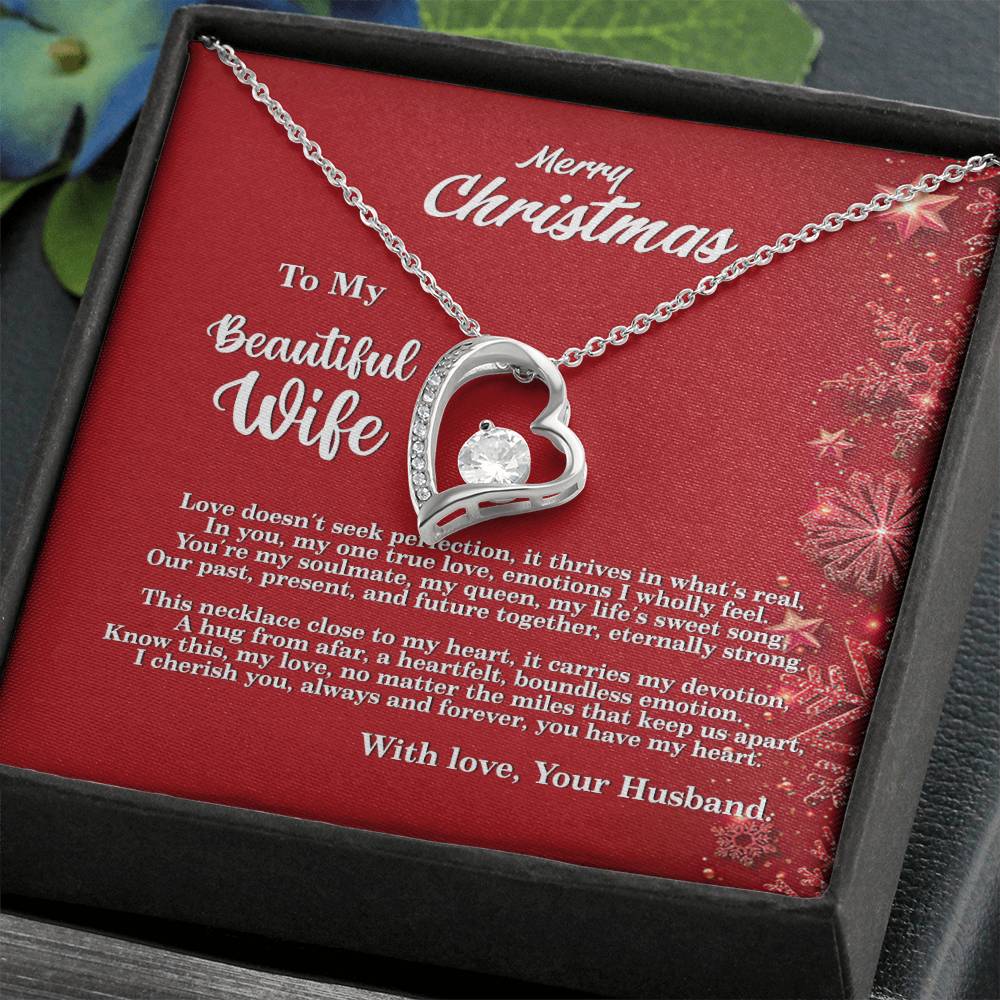 4013a Forever Love Necklace, Gift to my Wife with beautiful Message Card