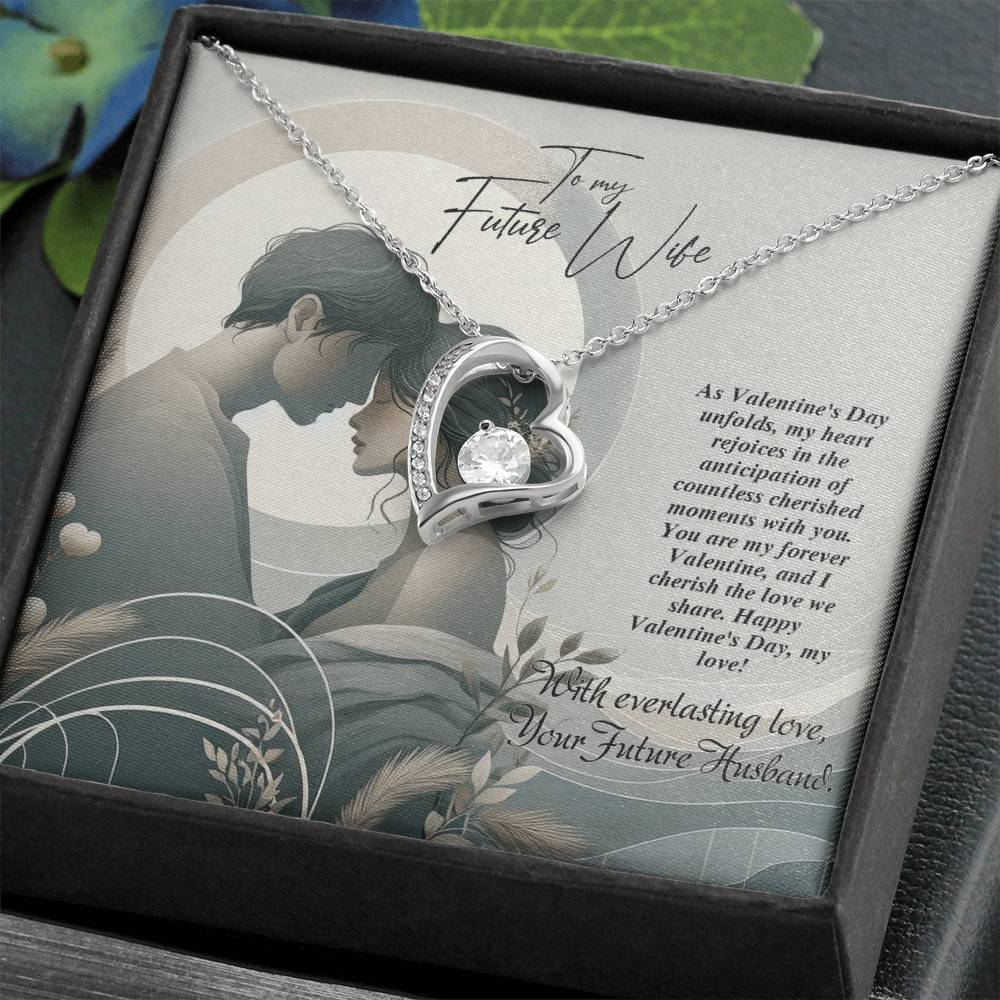 Valentine-st22d Forever Love Necklace, Gift to my Future Wife with Beautiful Message Card