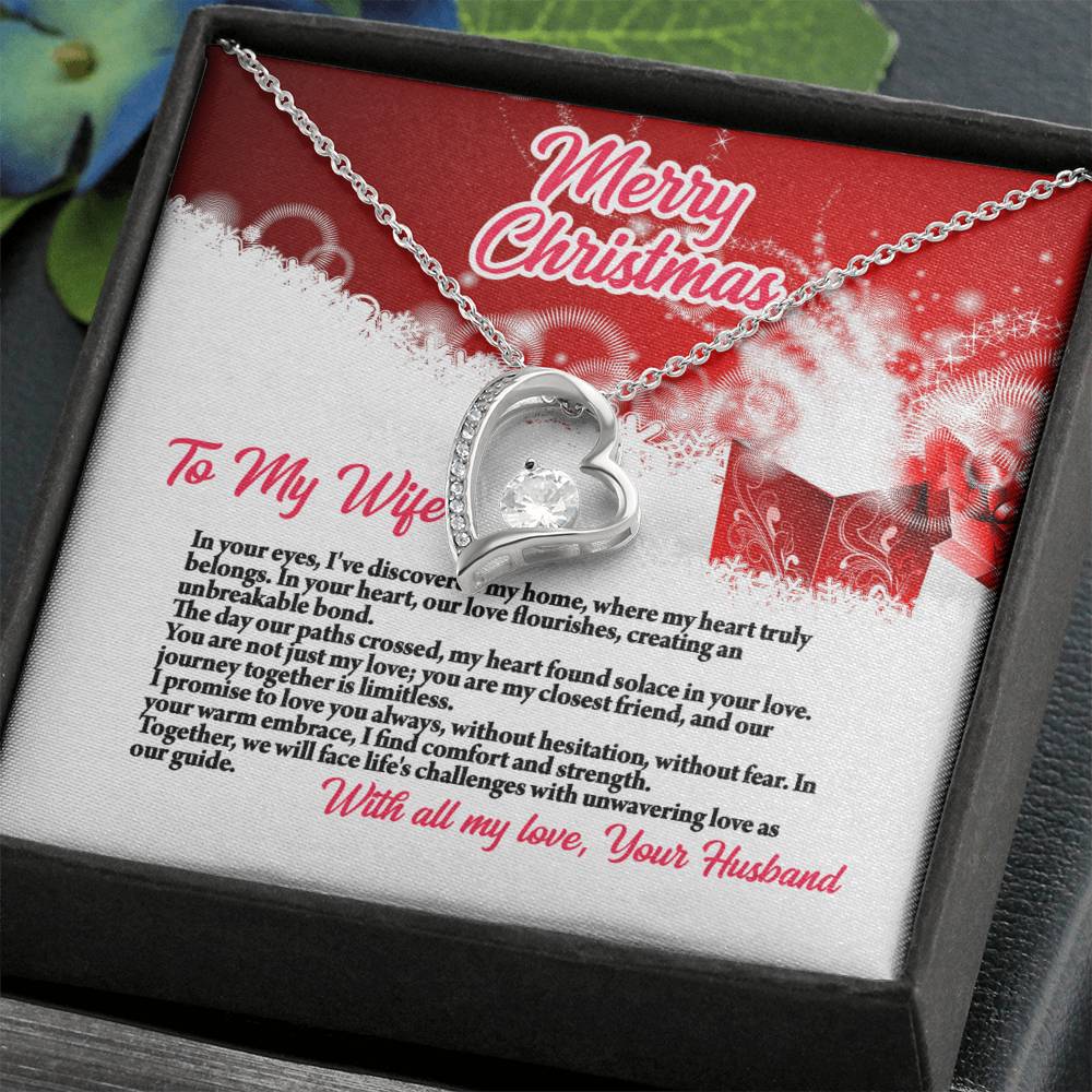 4003a Forever Love Necklace, Gift to my Wife with beautiful Message Card