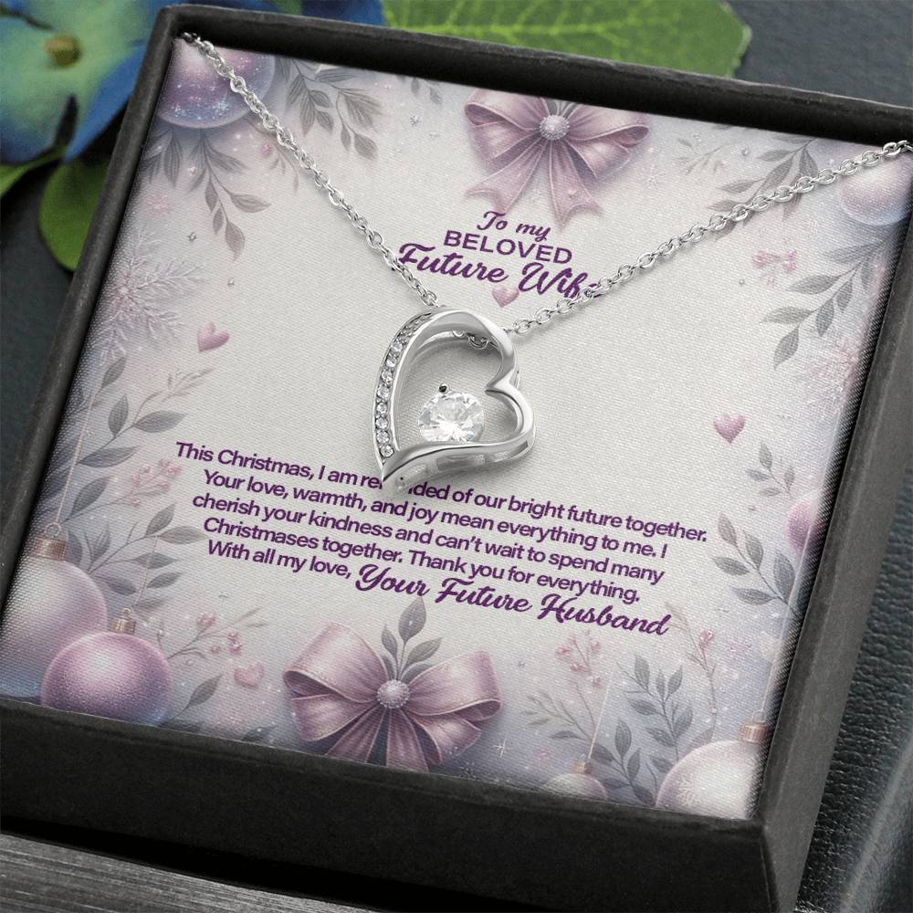 4053c Forever Love Necklace, Gift to my Future Wife with Beautiful Message Card