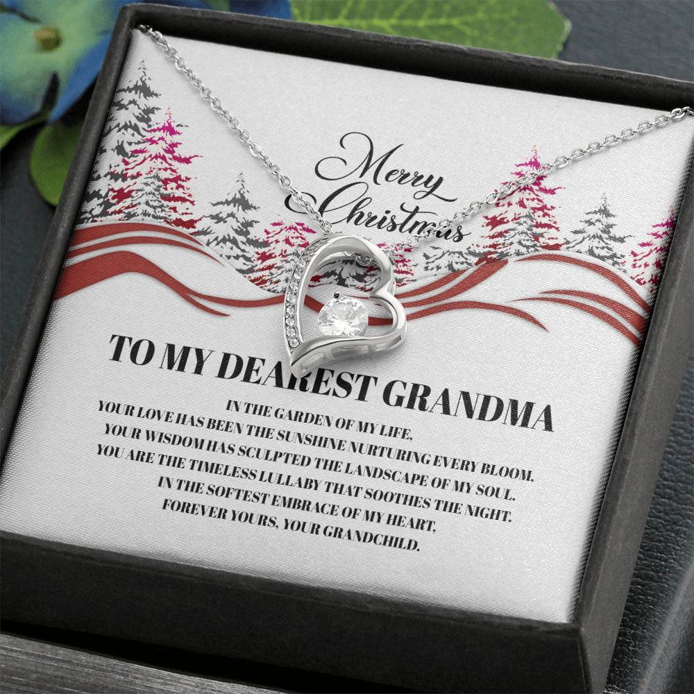 4016b Forever Love Necklace, Gift to my Grandma with Beautiful Message Card