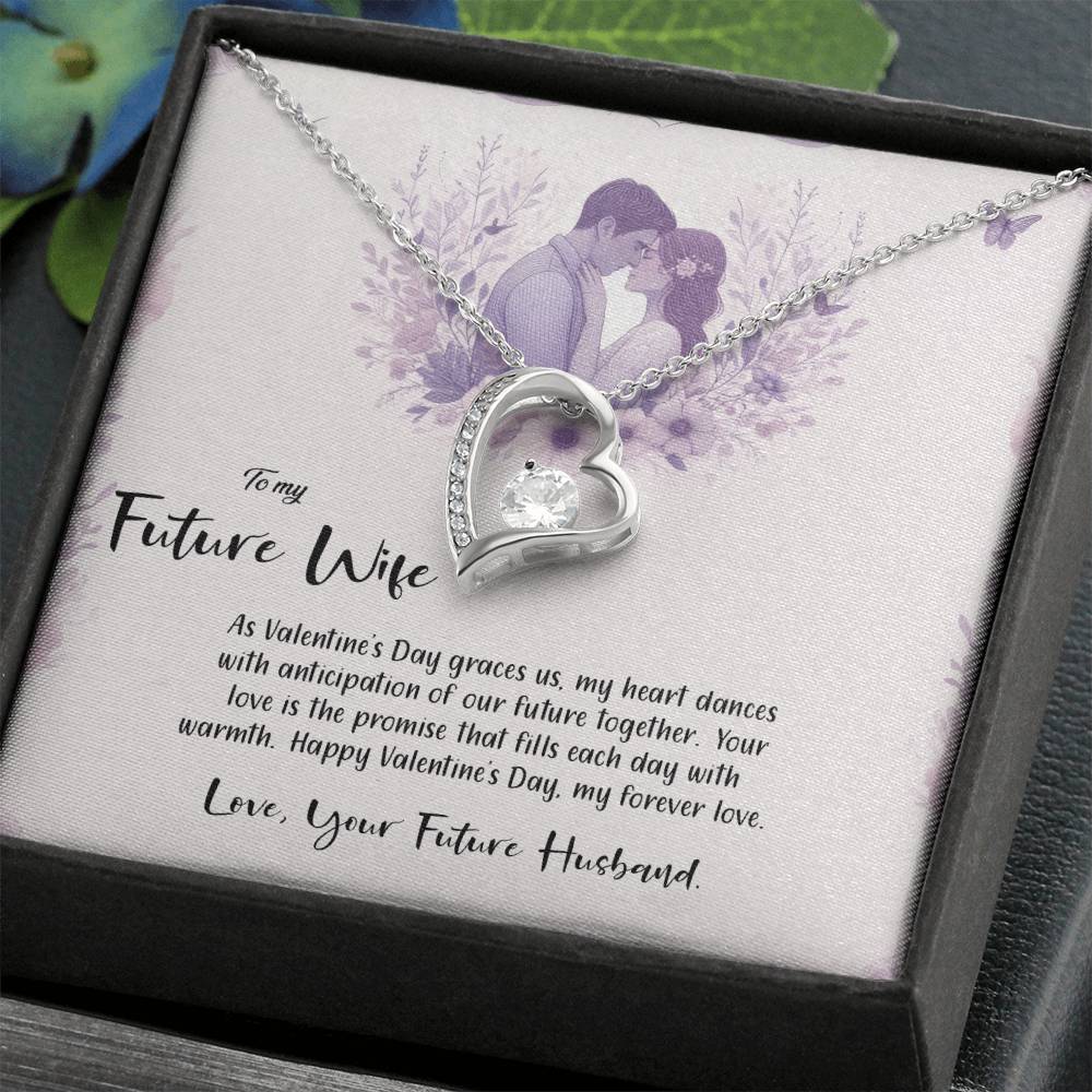 Valentine-st14d Forever Love Necklace, Gift to my Future Wife with Beautiful Message Card