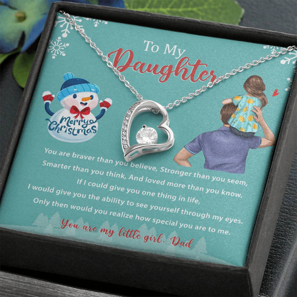 94669c Forever Love Necklace, Gift to my Daughter with Beautiful Message Card