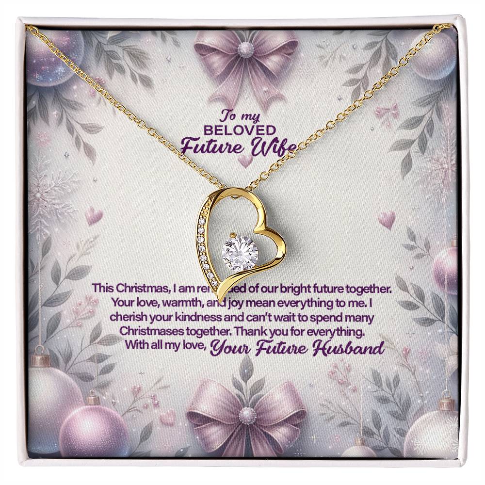 4053c Forever Love Necklace, Gift to my Future Wife with Beautiful Message Card