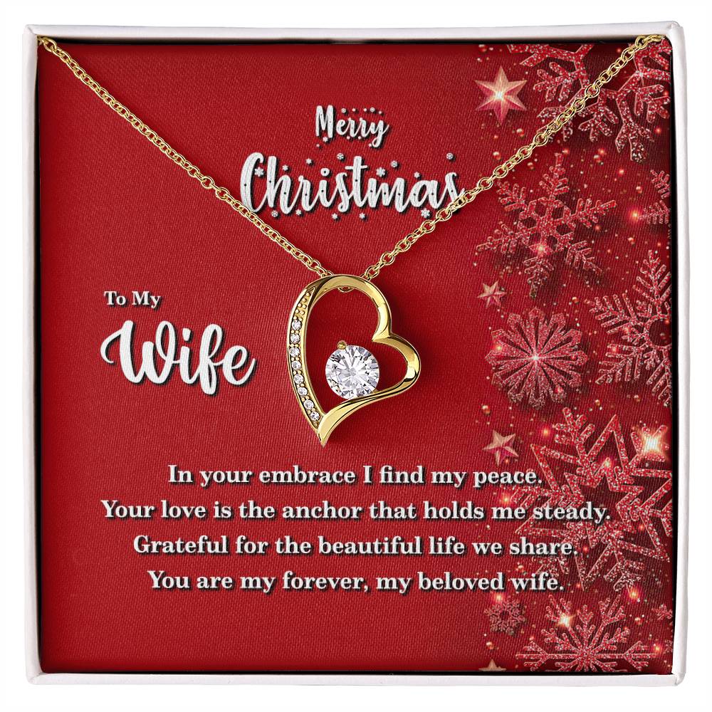 4013 Forever Love Necklace, Gift to my Wife with beautiful Message Card